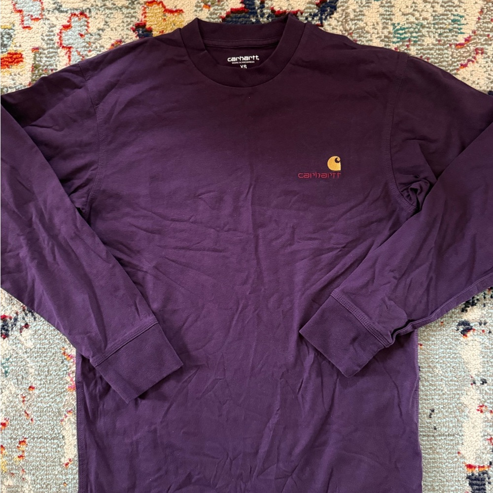 Carhartt Men's Deep Purple Long Sleeve Tee